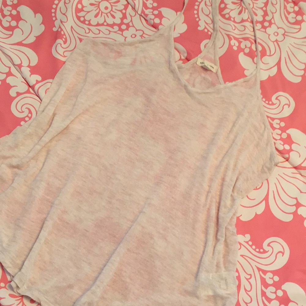 silence + noise racer back sheer camisole top